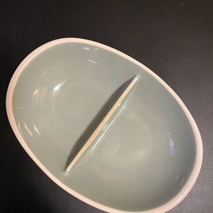Vintage Harkerware divided serving dish